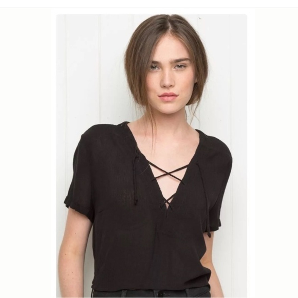 Brandy Melville Lace Up ily Top